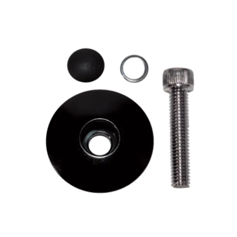 Weldtite Aheadset 1 1/8in Top Cap and Bolt in Black