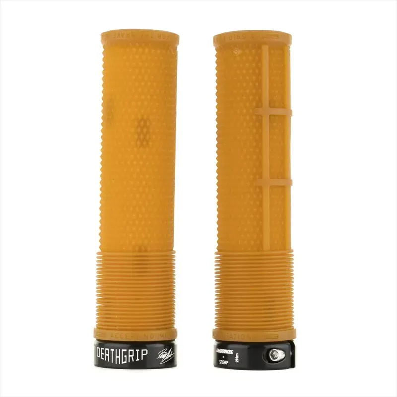DMR DeathGrip Thin Flangeless Lock-On Grips in Gum