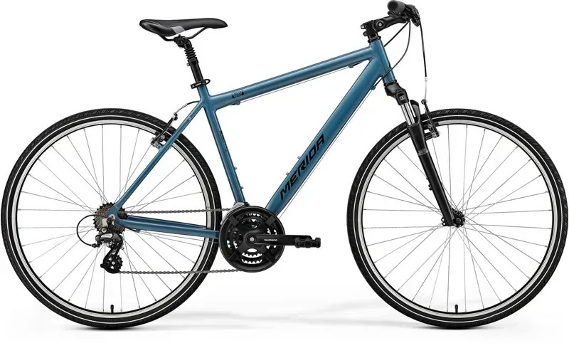 Merida Crossway 10-V SE Hybrid Bike In Blue/Black