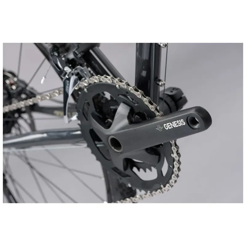 2021 Genesis Croix De Fer 10 Steel Gravel Bike in Black-2