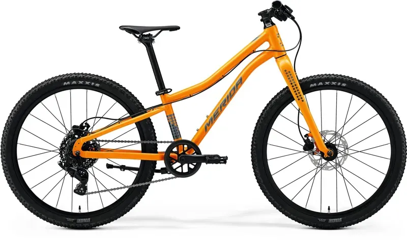 Merida Matts J.24+ Kids Bike in Orange/Steel Blue/Grey