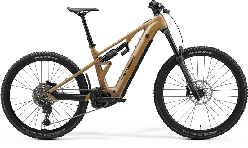 Merida eOne-Eighty 500 E-MTB in River Clay/Black