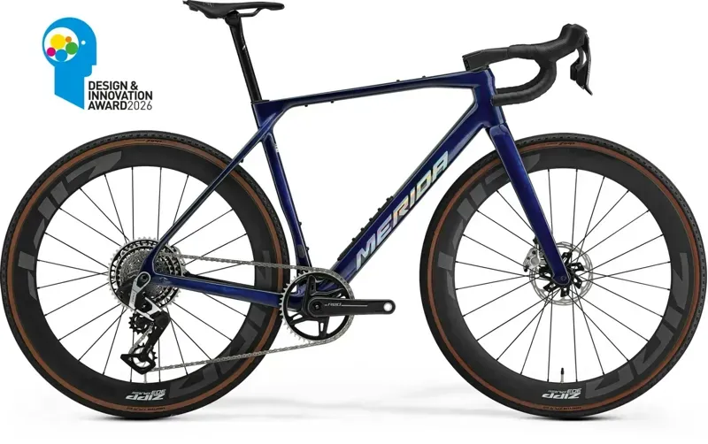 Merida Mission 10K Carbon Race Bike in Blue Clear Coat Hologram Decal-1