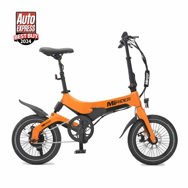 MiRiDER One 16 Folding E-Bike in Ember Orange