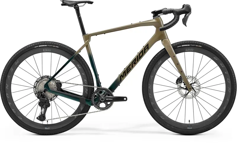 Merida Silex 9000 Road Bike in Halo Green Silver Green
