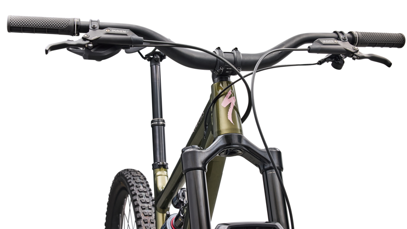 Specialized Status 2 170 Mountain Bike in Gloss Laurel Green Metallic/Desert Rose-4