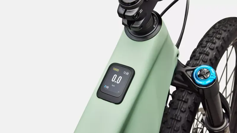 Specialized Turbo Levo R Expert eMountain Bike in Satin Pistachio-8