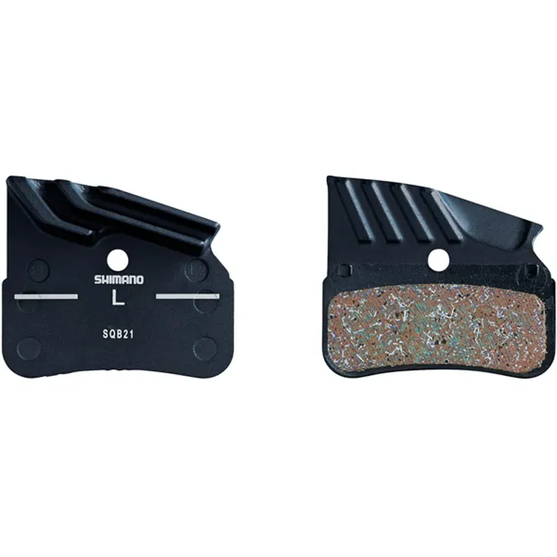 Shimano Spares BRBX N04C Pads and Spring Set - Black Metal w/ Fin