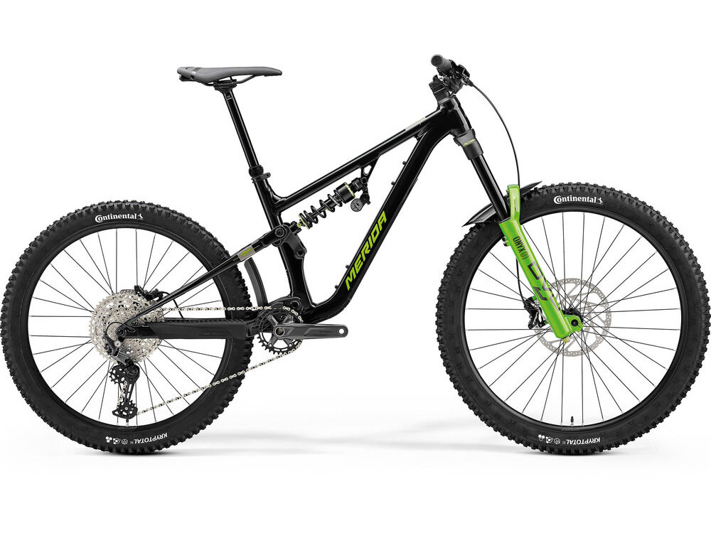 Merida One-Sixty FR 600 - Black/Grey/Green - MY24 click to zoom image