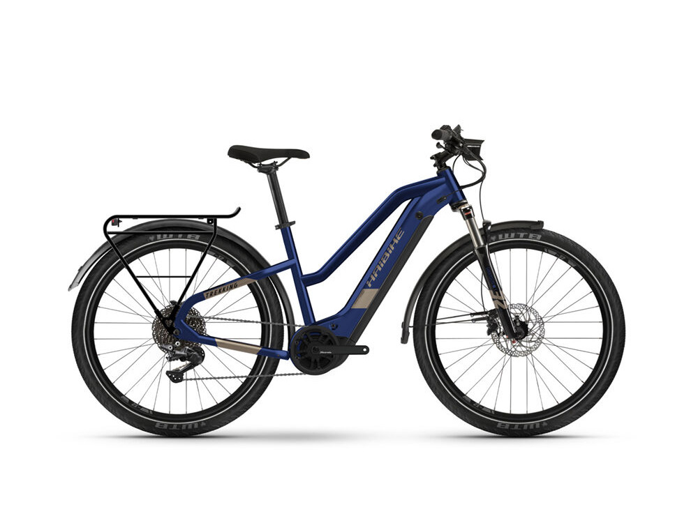 Haibike Trekking 7 Low Standover (blue / Sand) click to zoom image